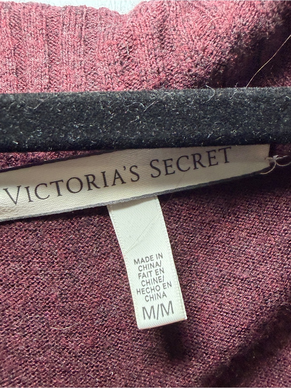 Victoria's Secret Off-the-Shoulder Sweater - Wine - Picture 2 of 7